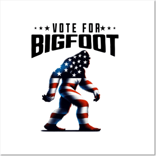 Vote For Bigfoot 2024 Posters and Art